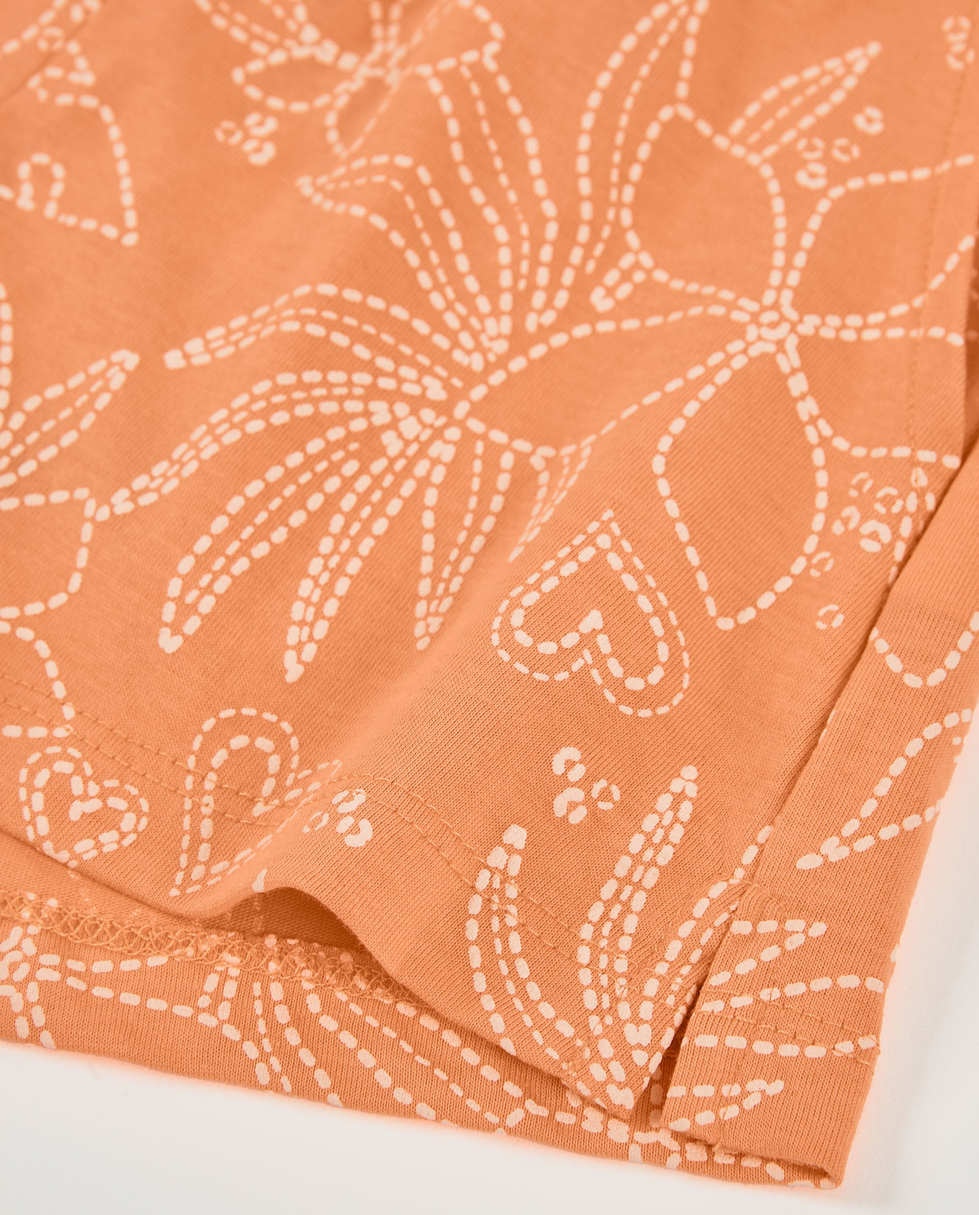 Tuc Tuc shorts bambina arancione fantasia floreale