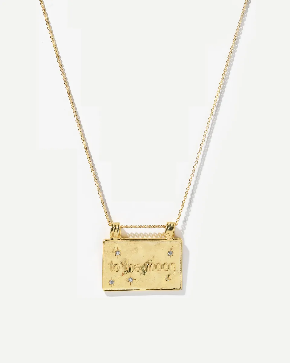 Ella and Rapha To the Moon collana oro 18kt 39cm