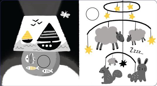 Usborne Buonanotte libro neonato bianco e nero cartonato