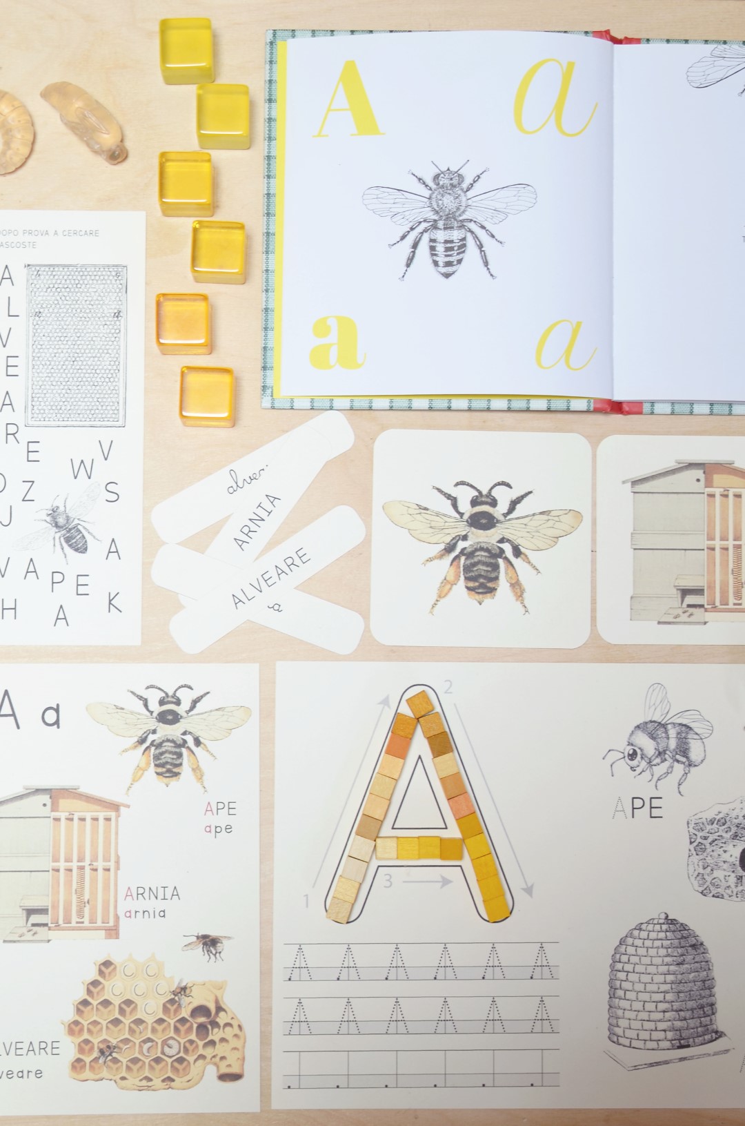 Baboo Abecedario Lettera A schede PDF ape 4+