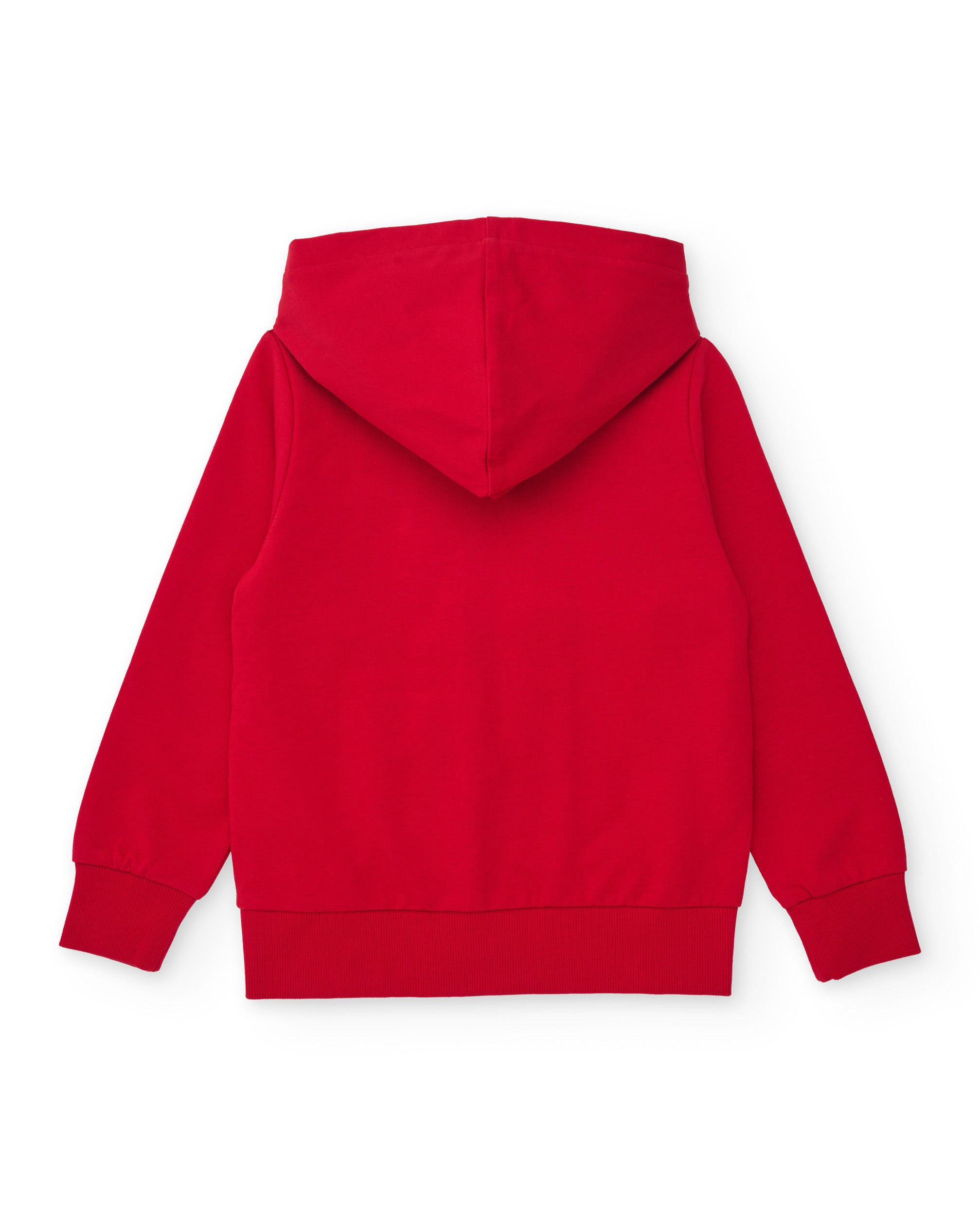 Tuc Tuc felpa bambino con cappuccio rossa con zip