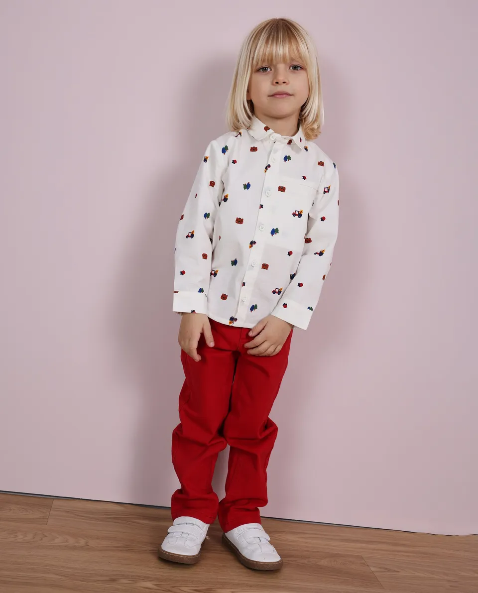 Tuc Tuc Good Wood pantaloni bambino rossi