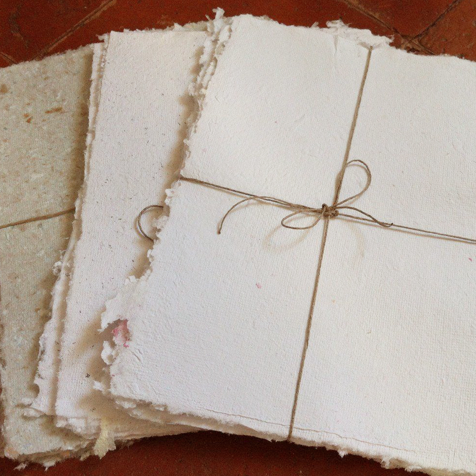 Setaccio carta riciclata telaio A5 15x21 cm legno