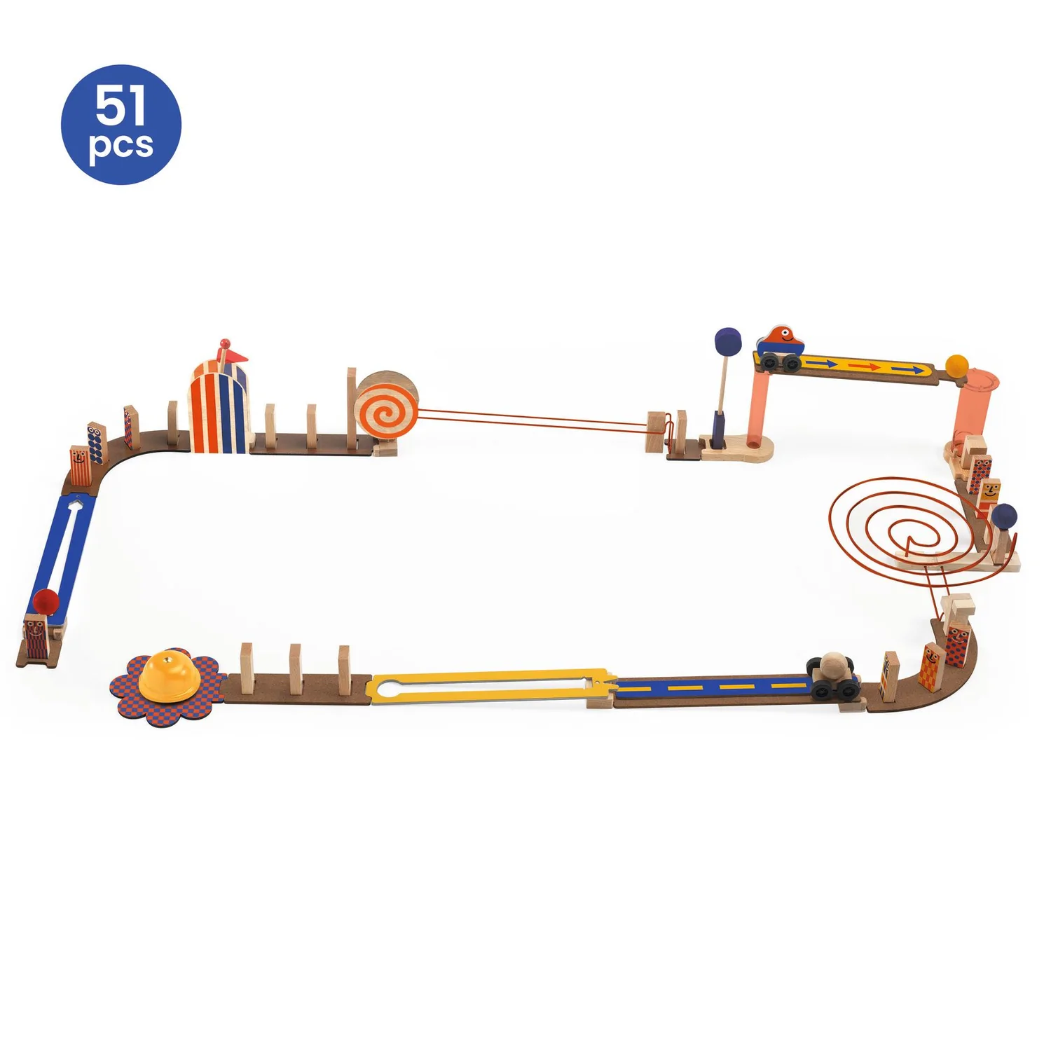 Djeco Zig & Go Racer pista azione-reazione 51 pezzi dai 5 anni