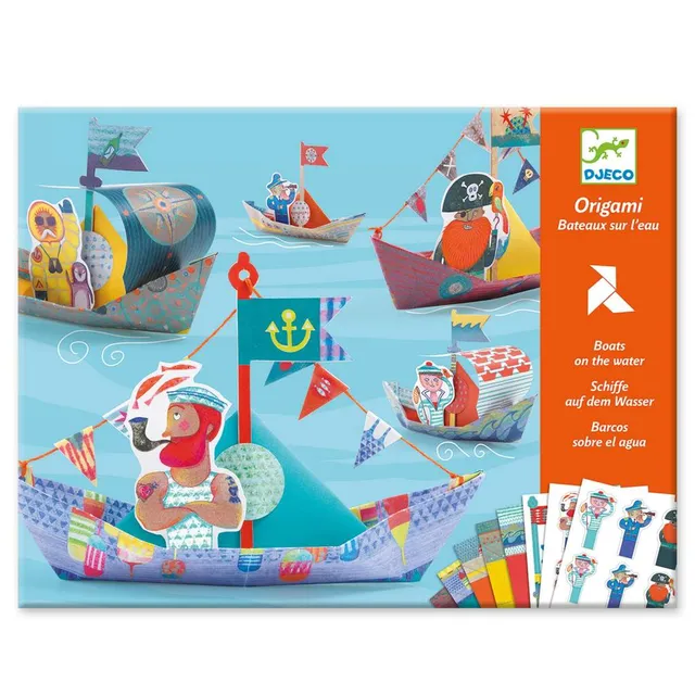 Djeco Origami 15 Barchette set creativo 15 fogli