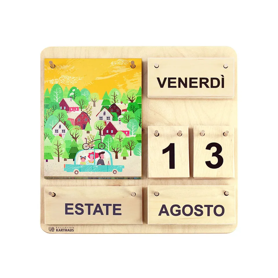 Baboo Kids Karthaus calendario in legno mesi e stagioni