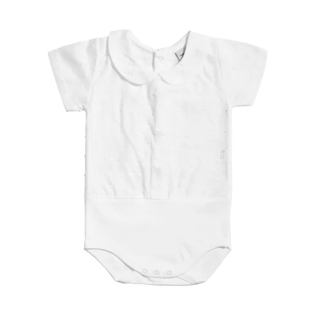 Babidu Body Manica Corta Plumetti Cotone 0-36 Mesi