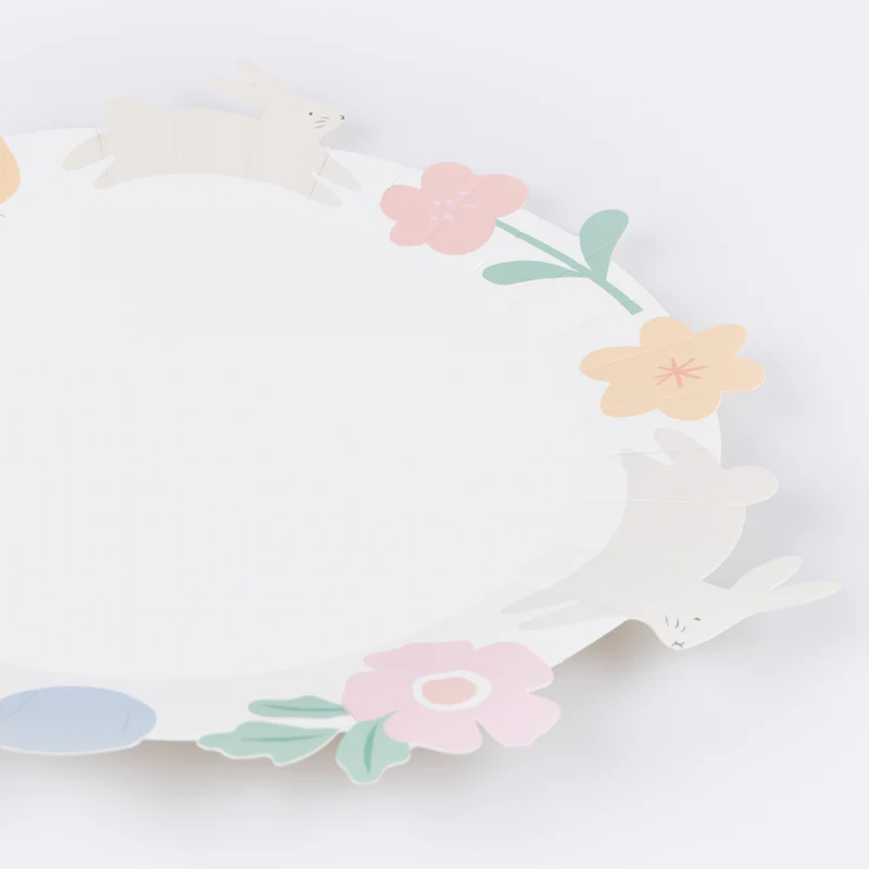 Meri Meri Pasqua piatti carta 8 pz coniglietti