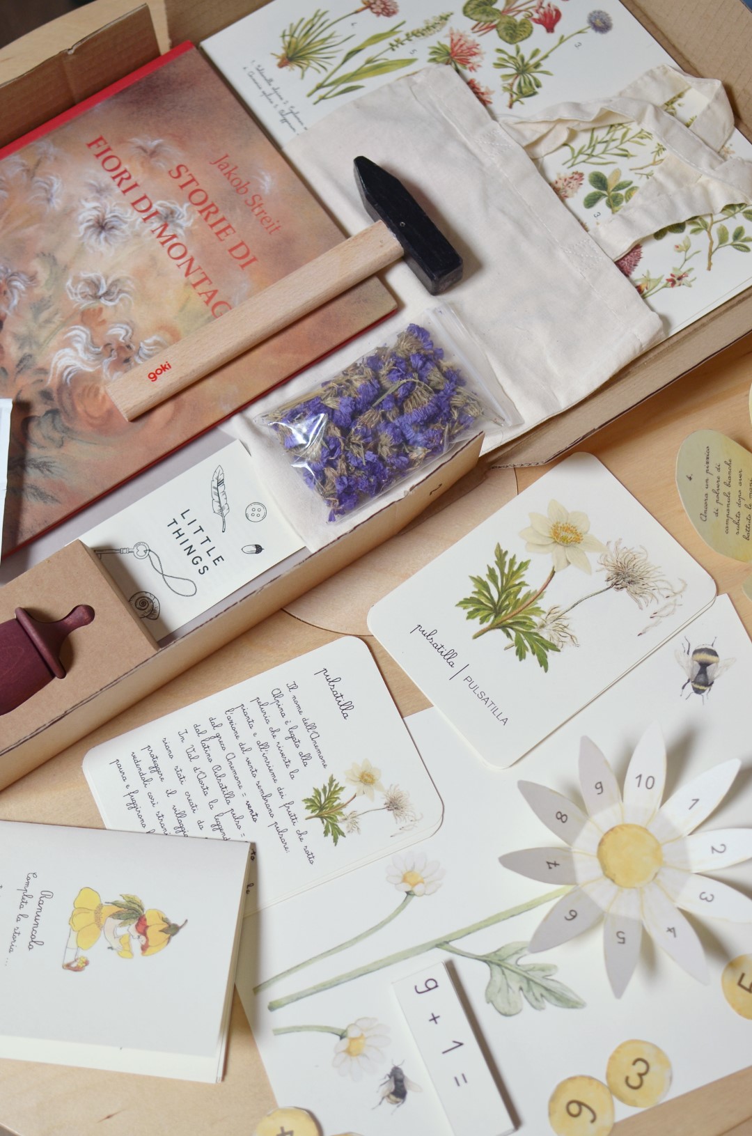 PlayKitBaboo Storie di fiori di montagna kit creativo agosto