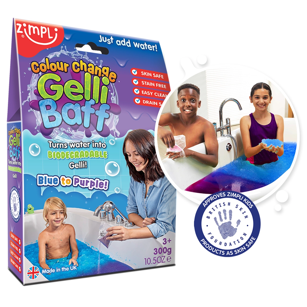 Zimpli Kids Gelli Baff Color Change polvere bagno blu 150 g