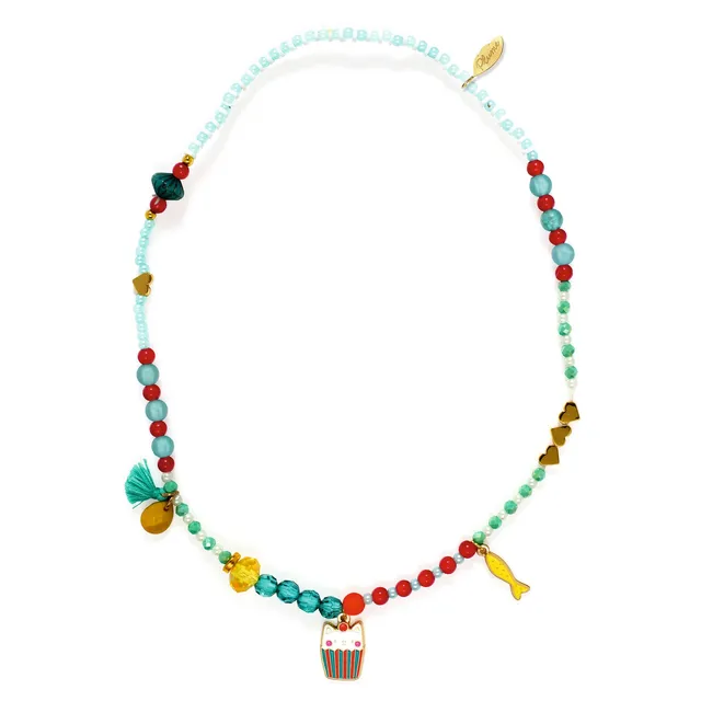 Djeco Mia Cat Collana Bijou Bambina con Ciondoli