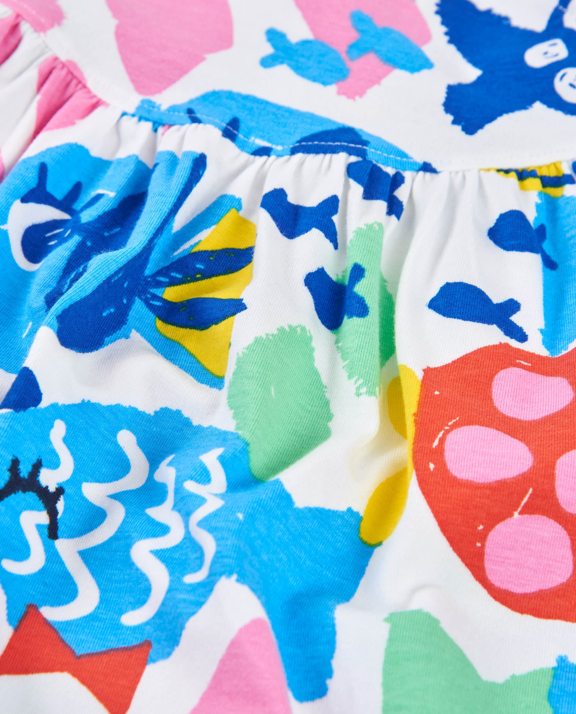 Tuc Tuc vestito bambina mare leggero multicolore