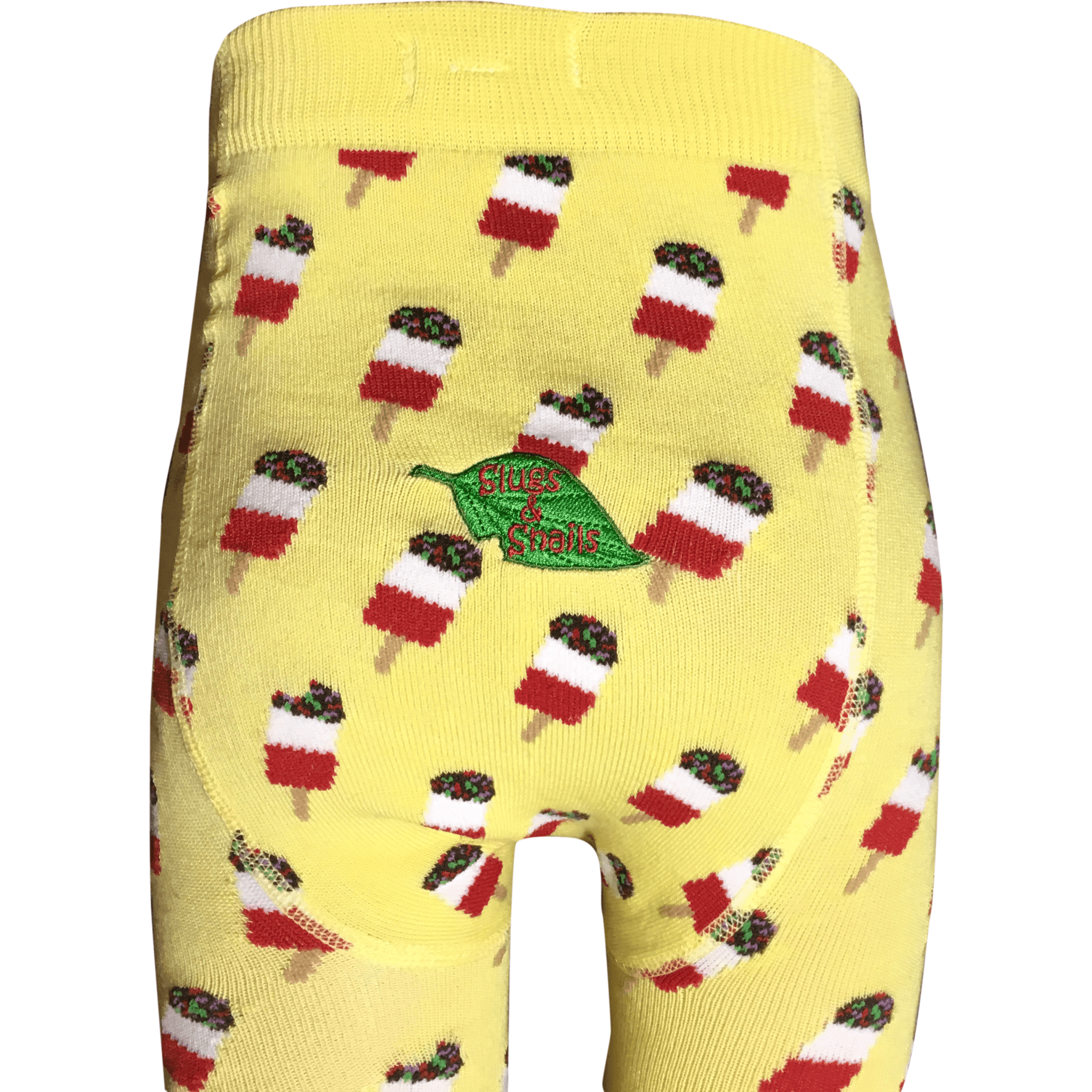 Slugs & Snails Lollicky collant ghiaccioli gialli cotone bio