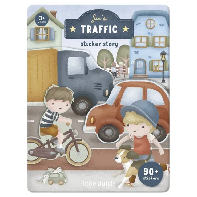 Little Dutch Jim libro di adesivi veicoli 100 pz