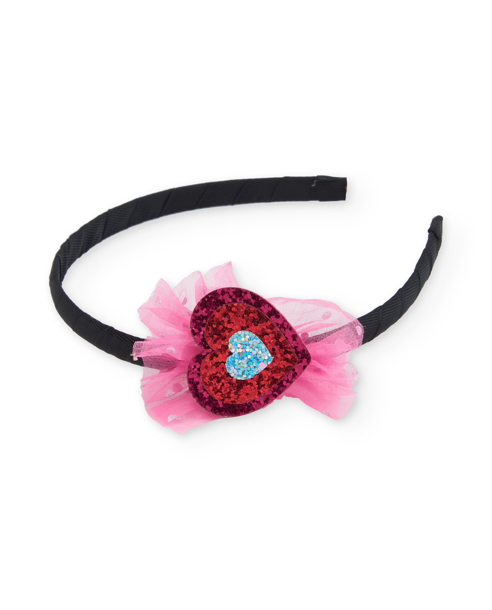Tuc tuc cerchietto bambina rosa cuore paillettes