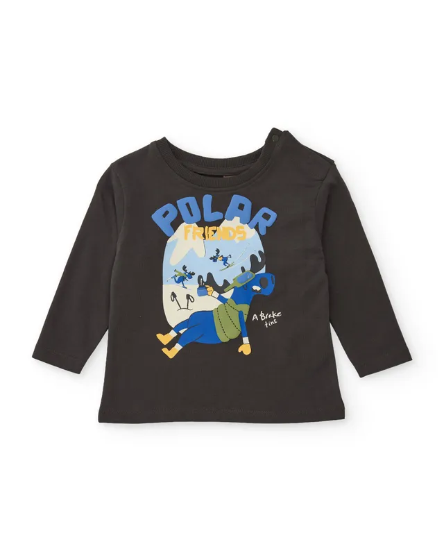 Tuc Tuc Polar Friends maglia bimbo grigia manica lunga