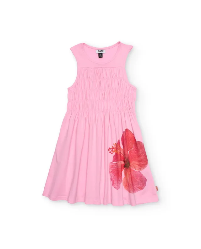 Tuc Tuc vestito bambina rosa maglina fiore