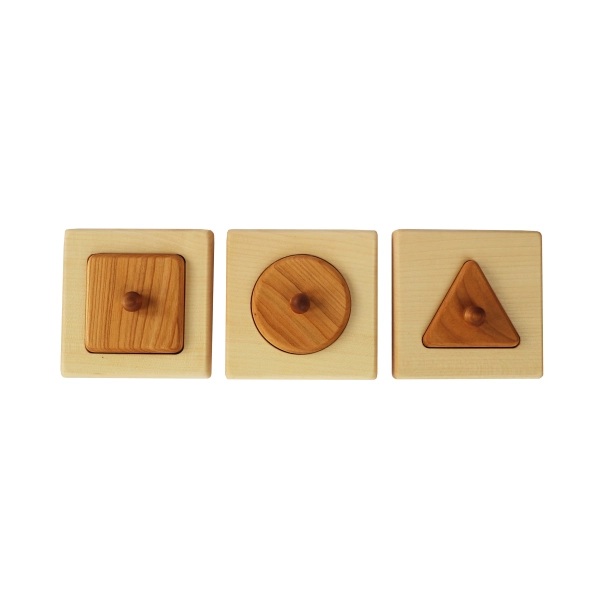 Wooden Story Set 3 forme puzzle legno Montessori 12 mesi