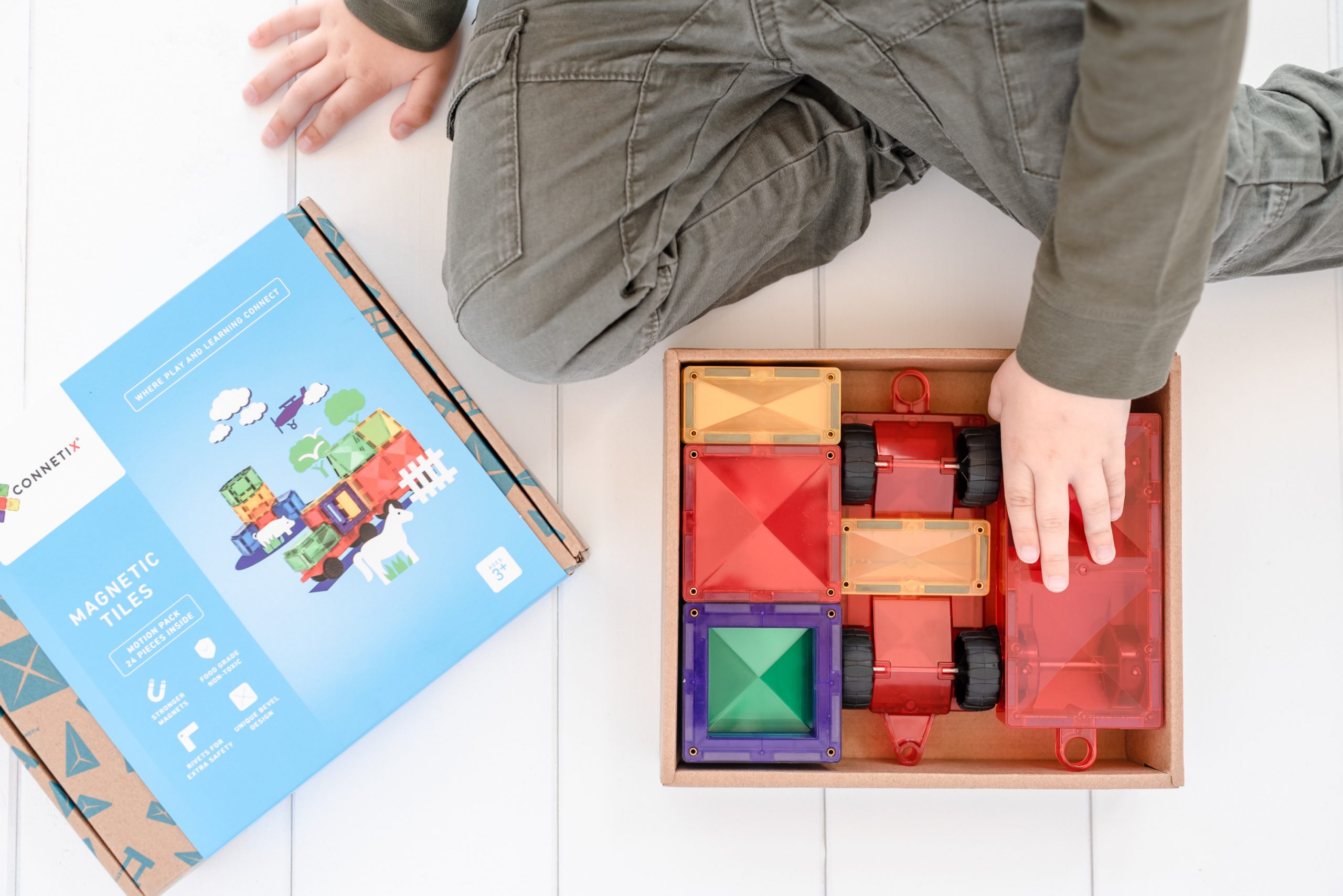 Connetix Motion Pack costruzioni magnetiche 24 pezzi