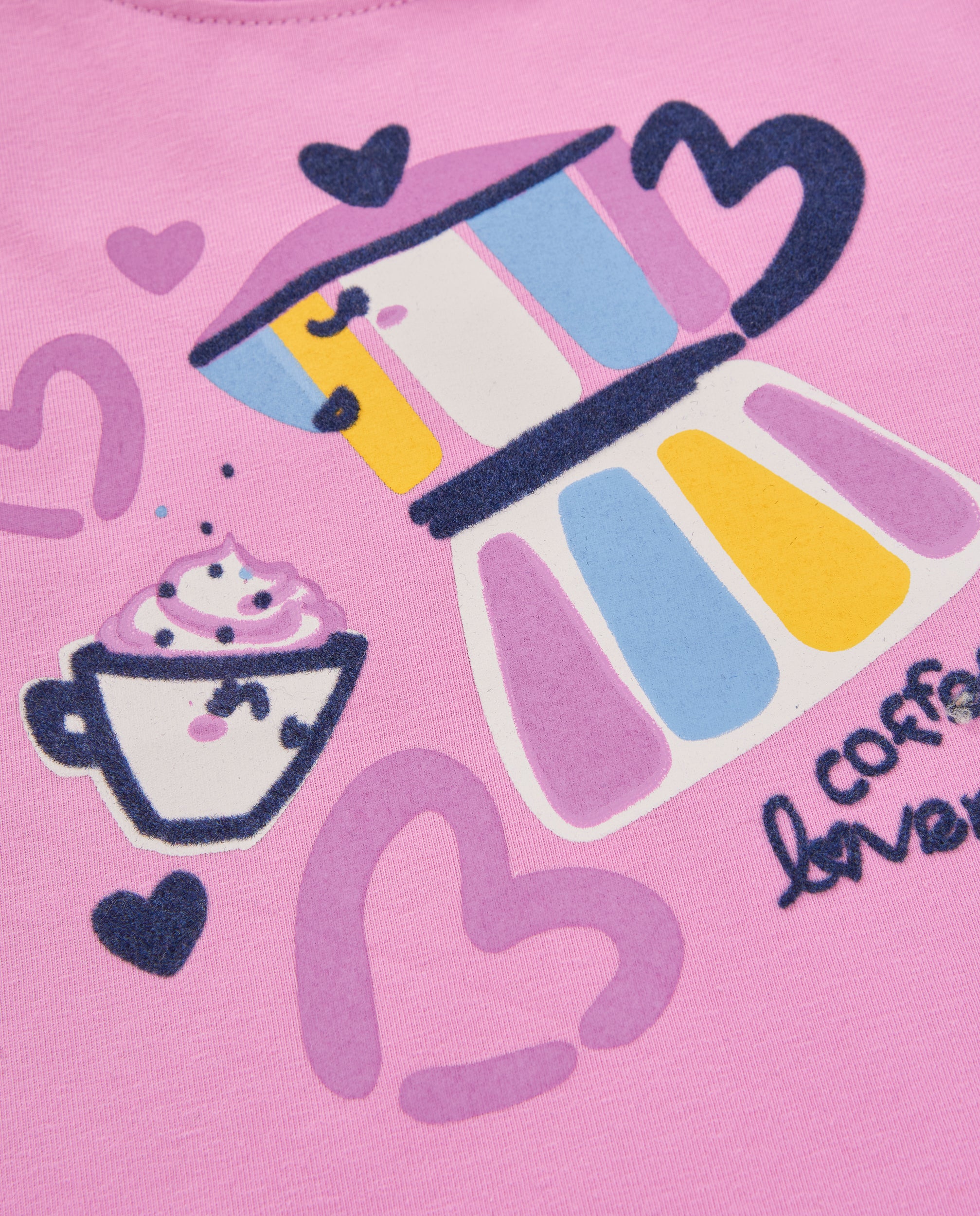 Tuc tuc Capuccino maglia bambina rosa manica lunga moka