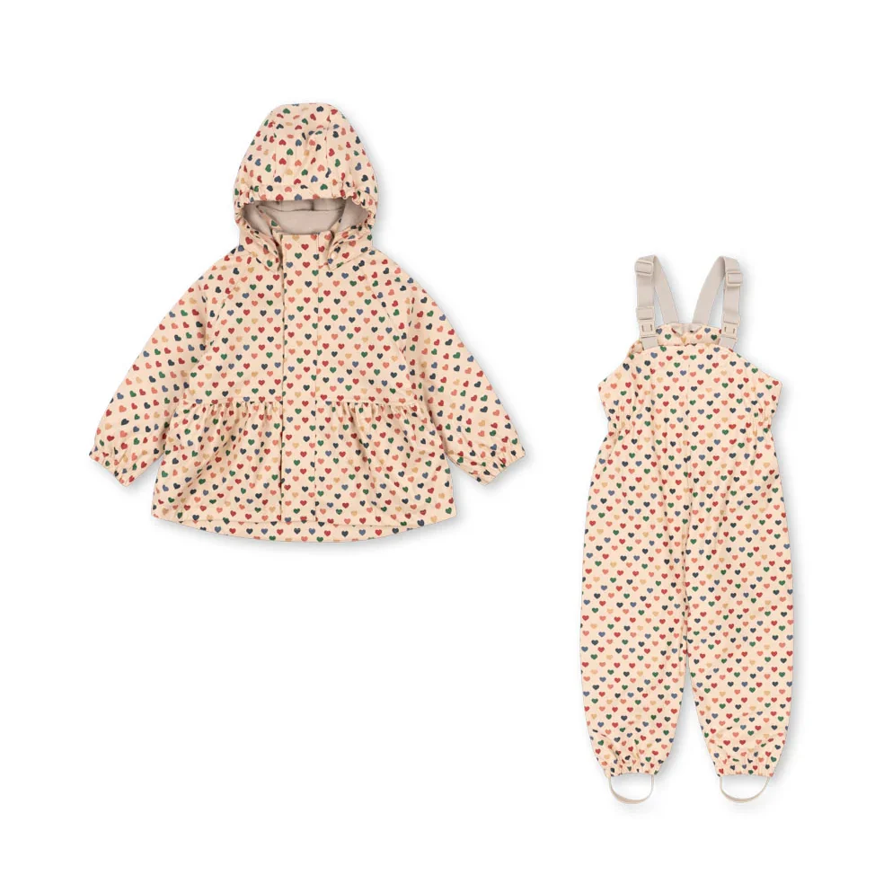 Konges Sløjd Rain Palme Coeur Completo Antipioggia Pile