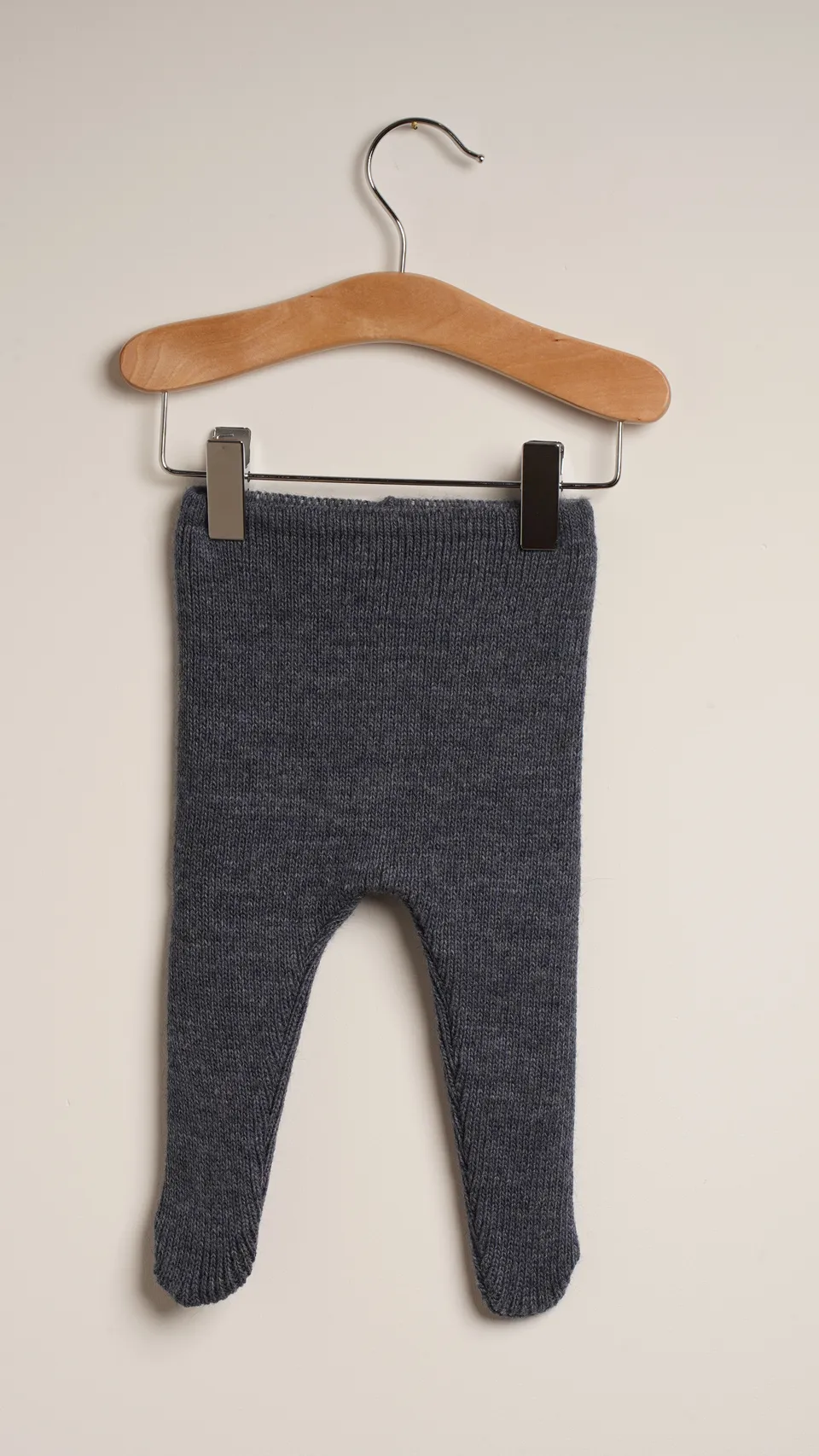 Mebi collant neonato blu marino caldo in lana