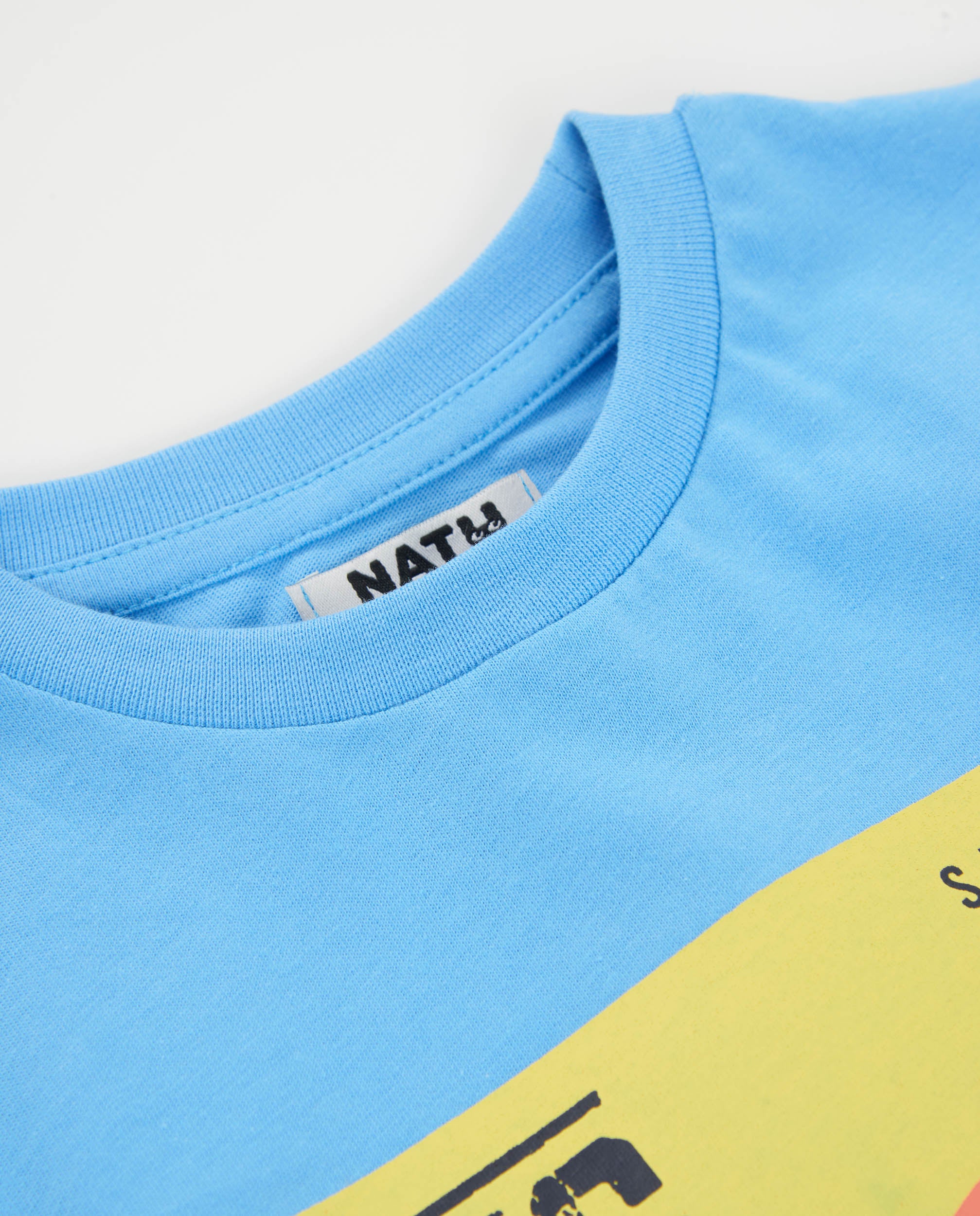 Tuc tuc t-shirt bambino blu stampa grafica