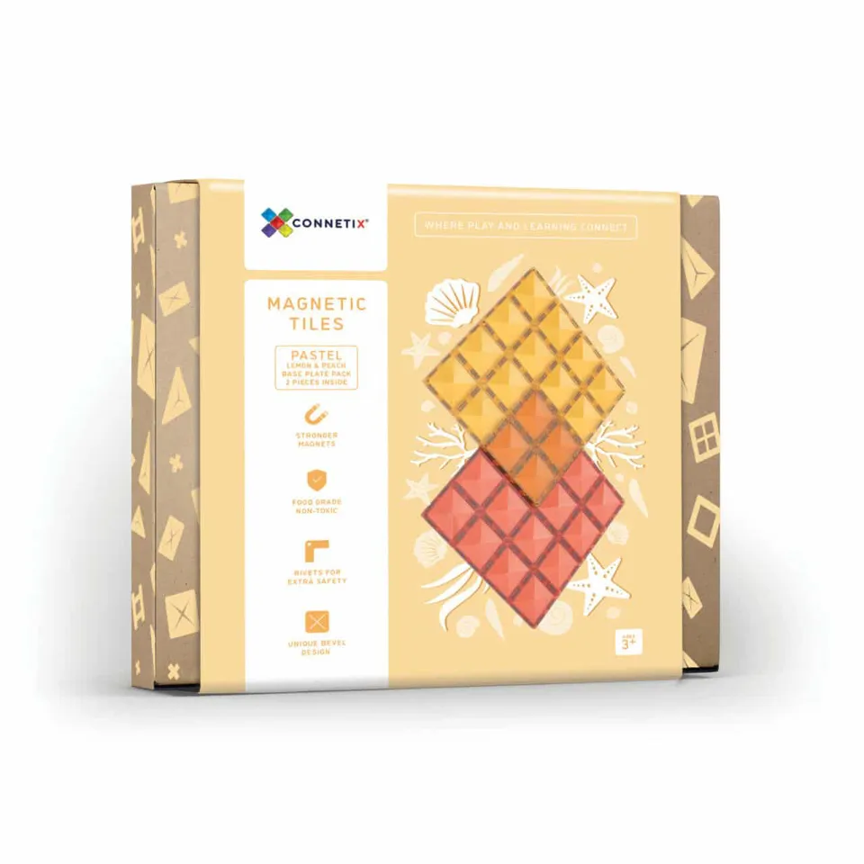 Connetix Base Plate Peach costruzioni magnetiche 2 pz