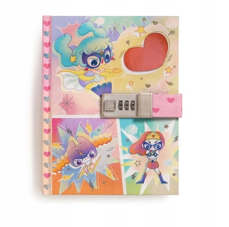 Djeco Heroes diario segreto codice bambini 88 fogli
