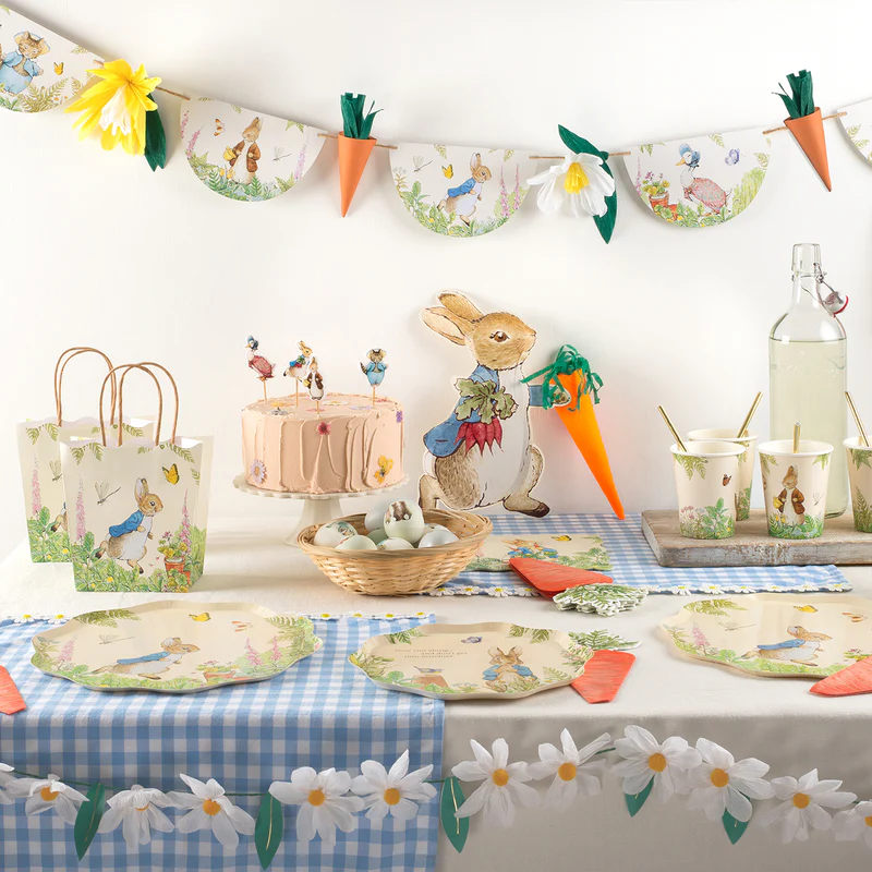 Meri Meri Peter Rabbit bicchieri festa 8 pezzi