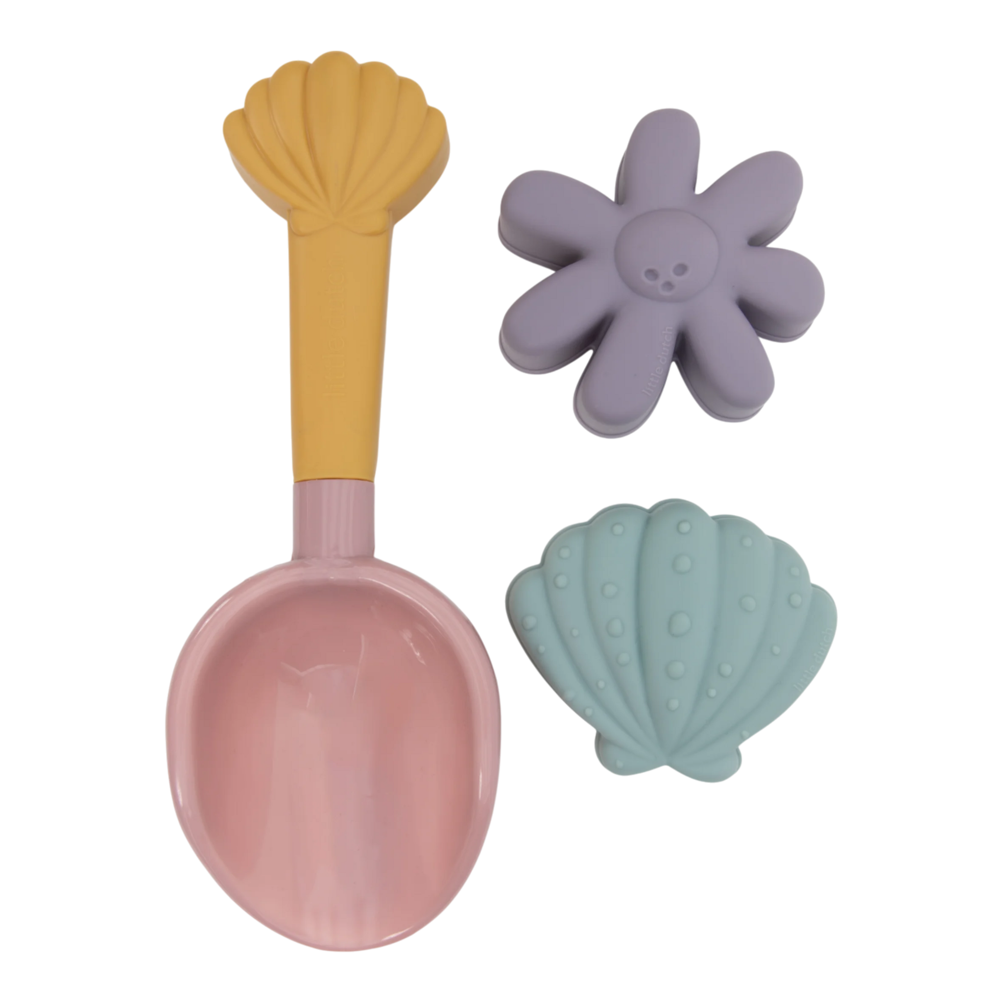 Little Dutch set spiaggia 3 pezzi rosa conchiglia bimbi