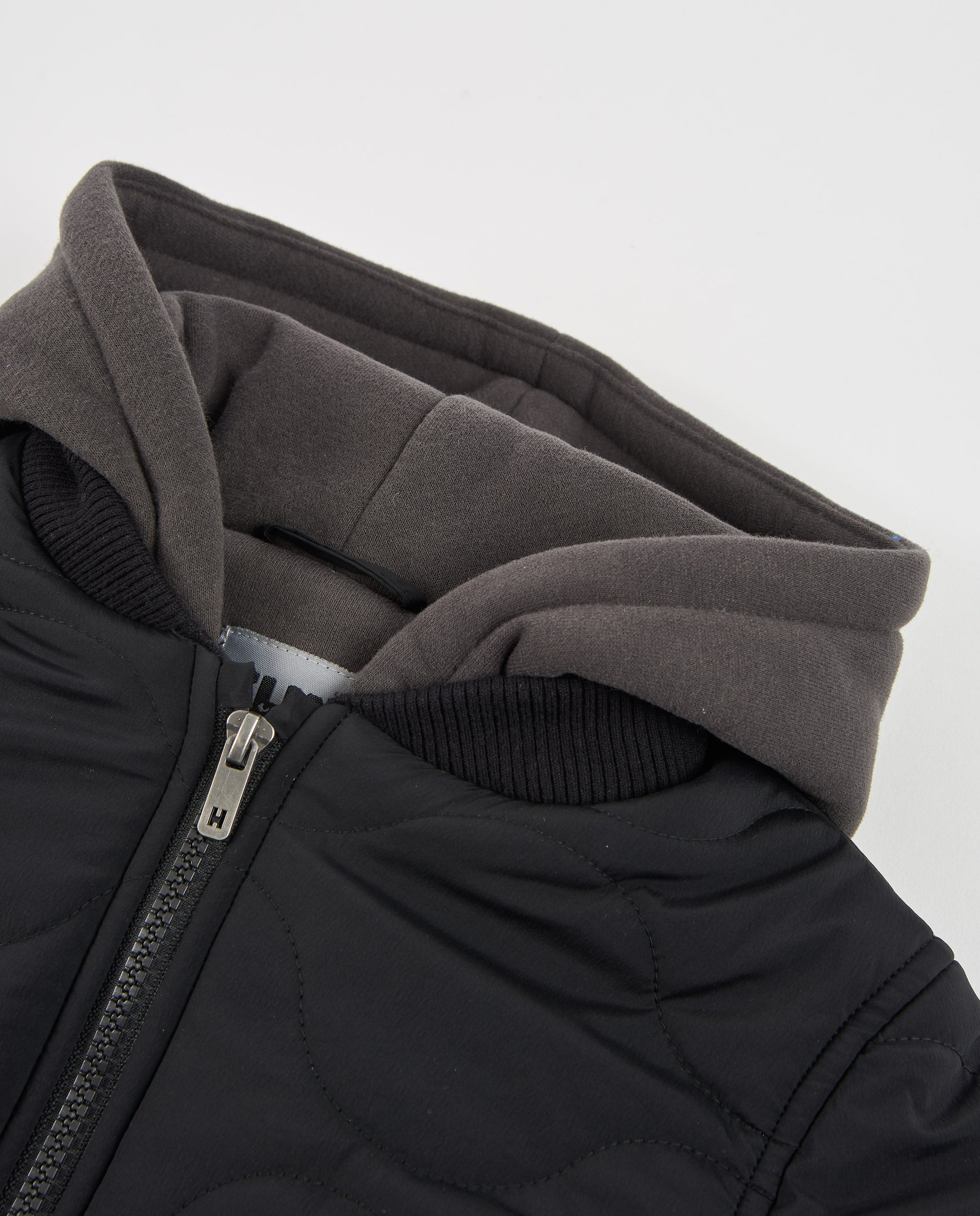 Tuc Tuc bomber bimbo imbottito nero con cappuccio