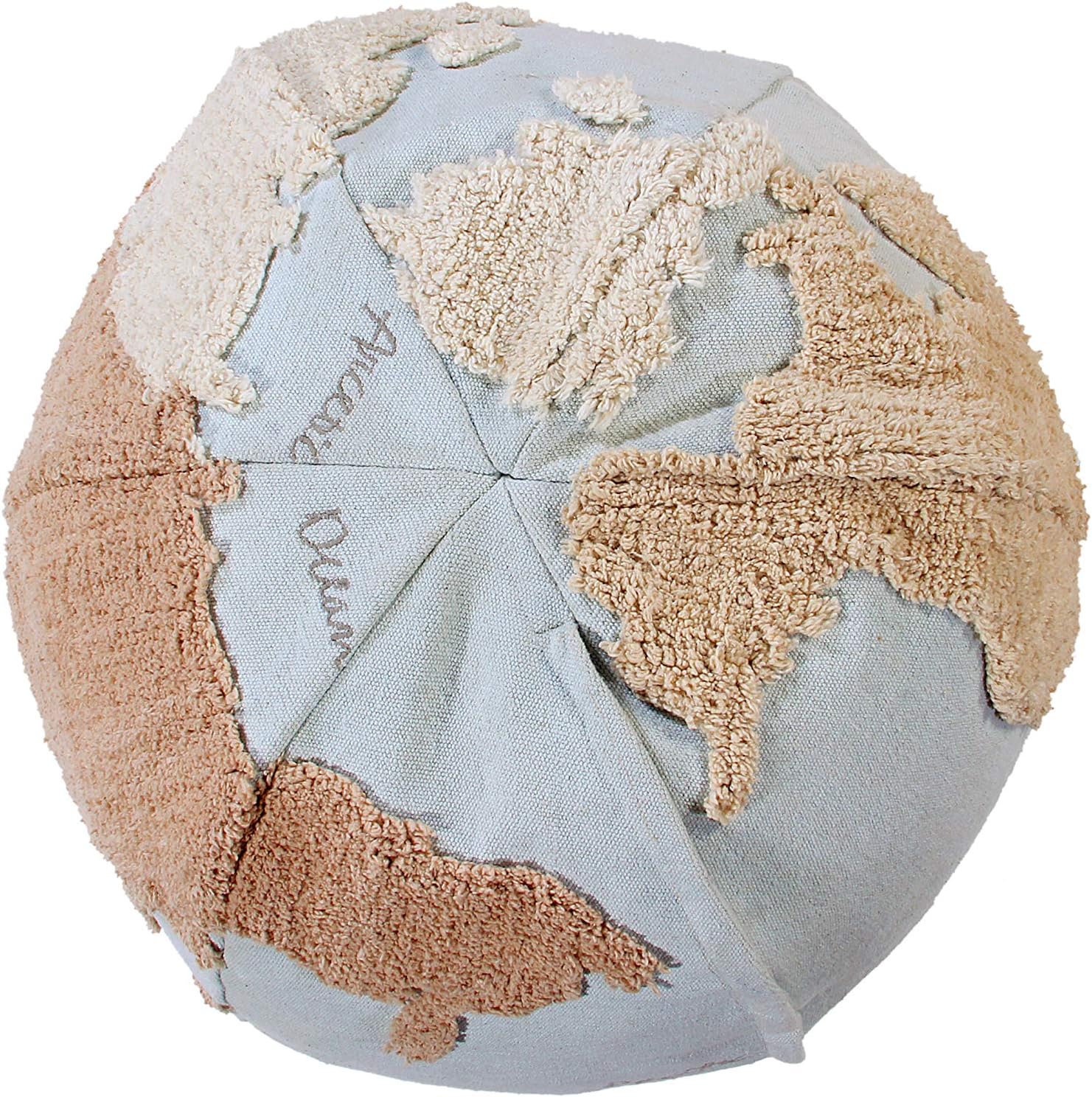 Lorena Canals World Map pouf cotone 50 cm lavabile