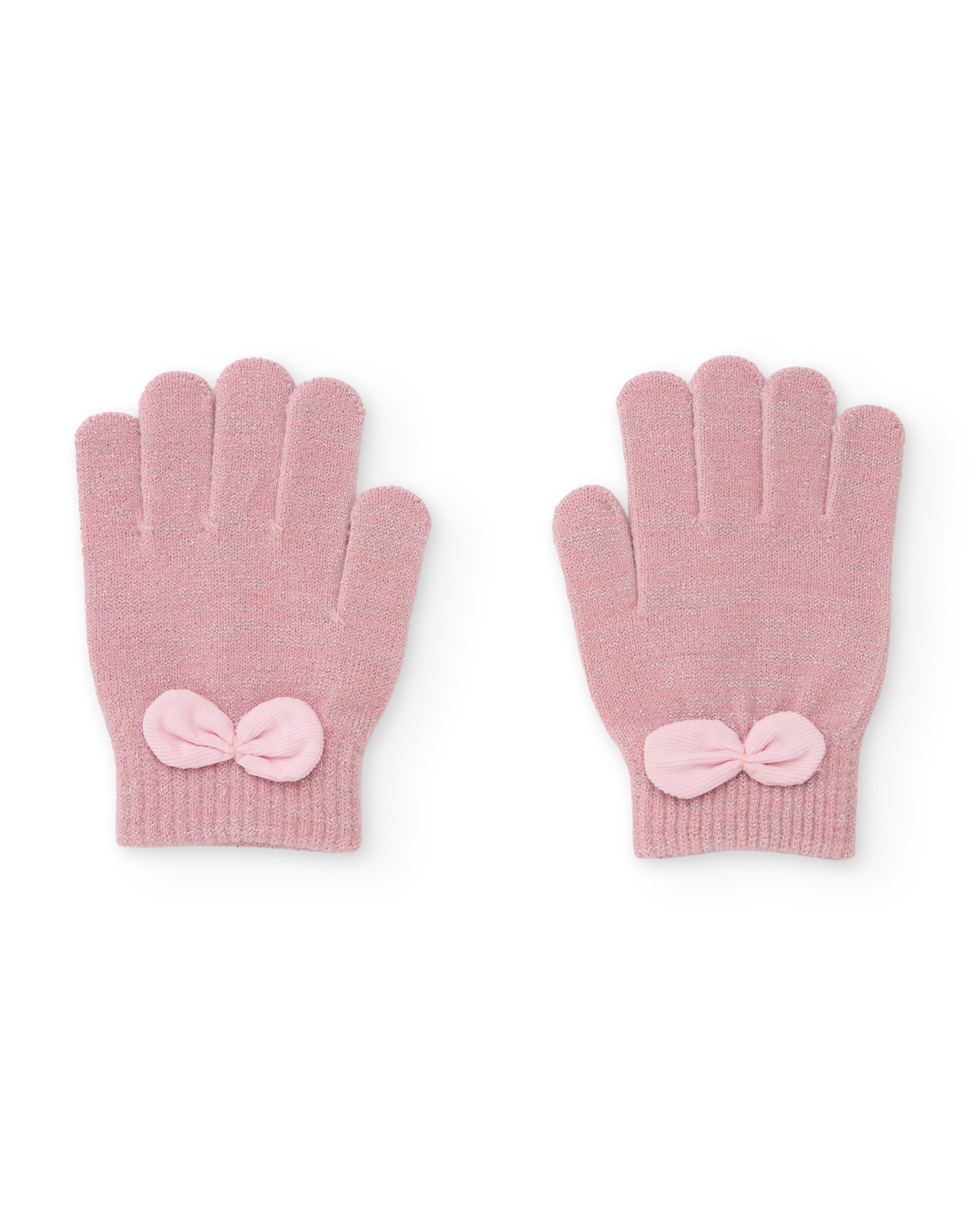 Tuc Tuc NY Fun guanti maglia bambina fiocco rosa