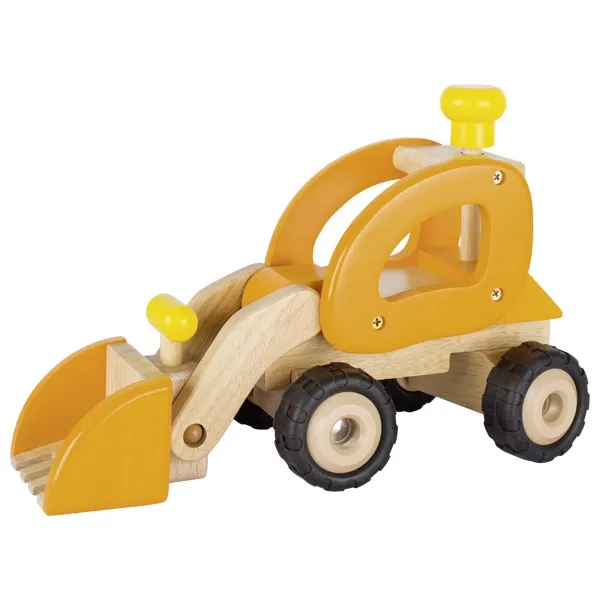 Goki ruspa gialla automezzo in legno con pala mobile