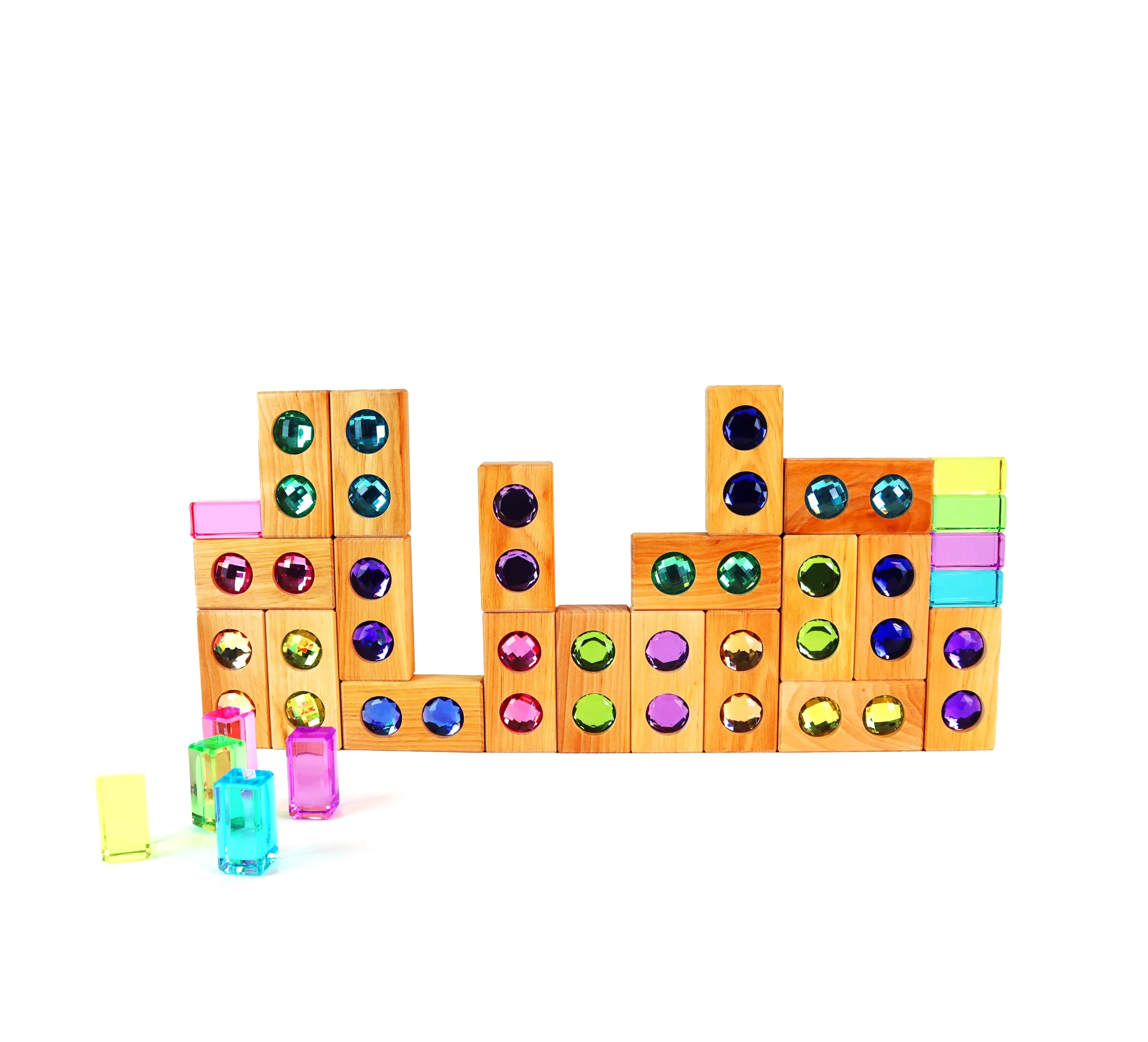 Bauspiel Small Color Street set costruzioni 30 pezzi