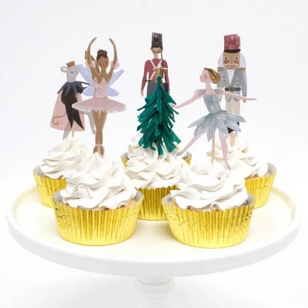Meri Meri Schiaccianoci kit cupcake Natale 24 pirottini