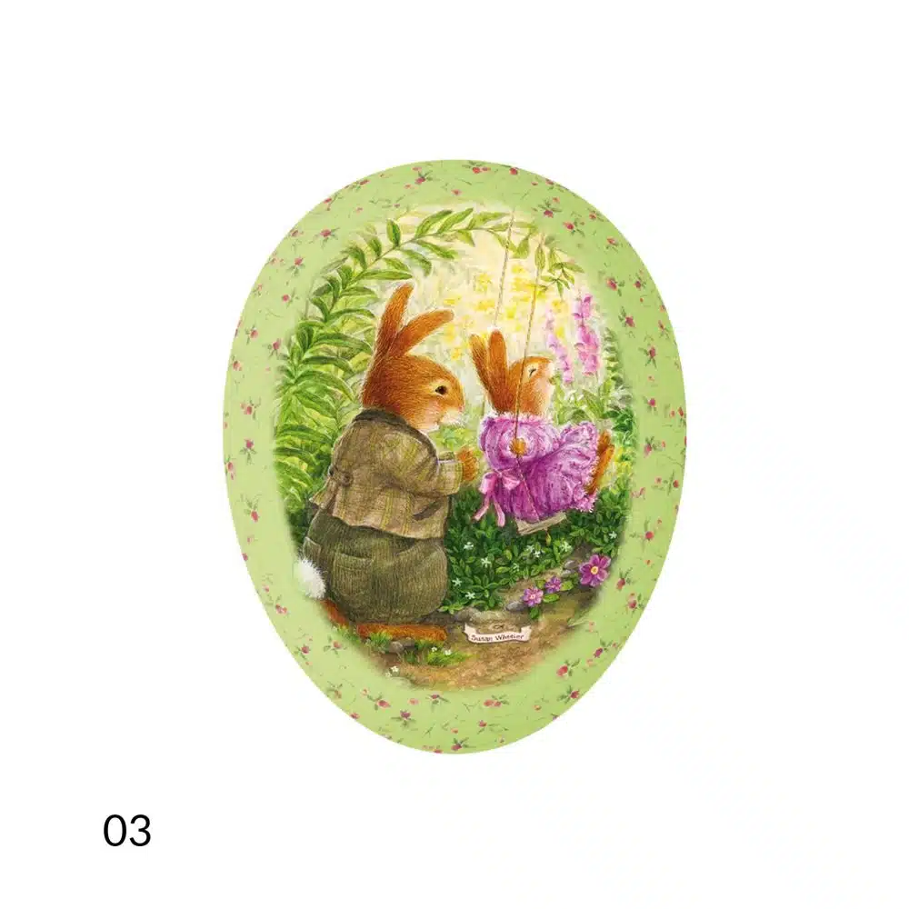 Nestler Holly Pond Hill uovo di Pasqua 18 cm cartone