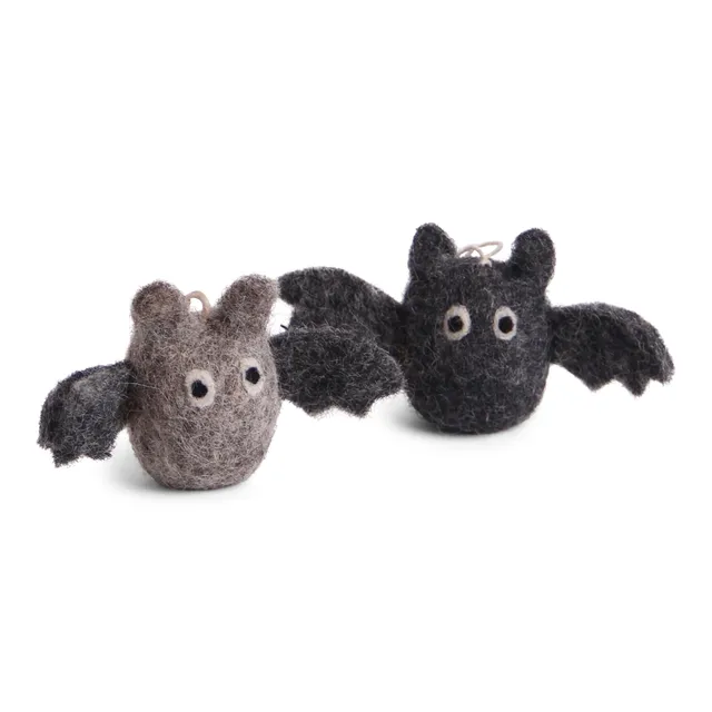 Gry & Sif Halloween 2 pipistrelli pendenti in feltro