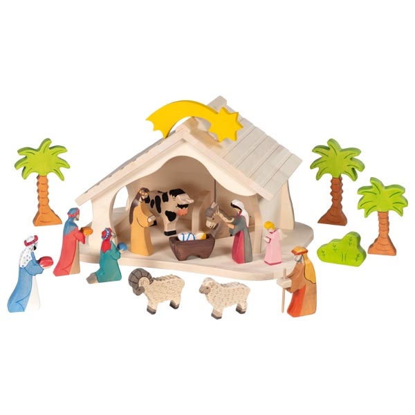 Holztiger Stalla Casa Bambole Legno con Tetto a Punta