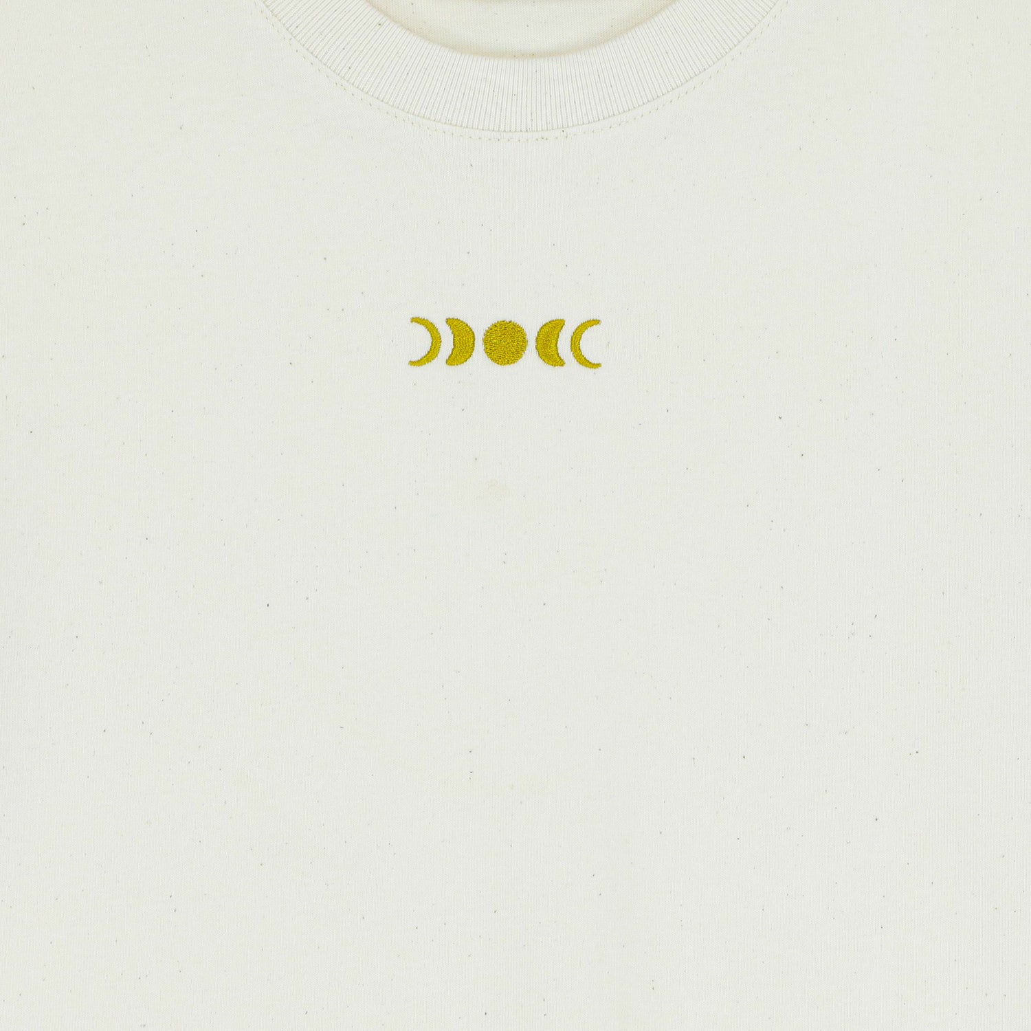 Ella and Rapha Full Moon t-shirt avorio ricamo oro