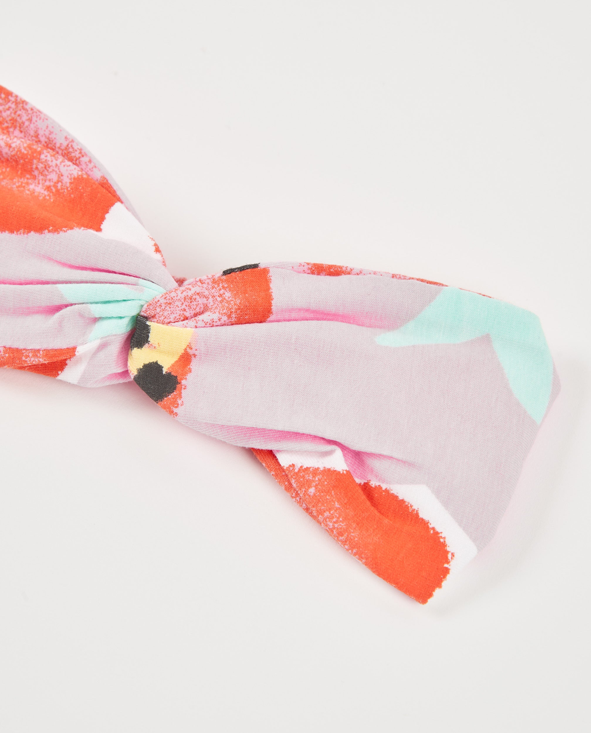Tuc tuc fascia capelli bambina rosa con nodo floreale