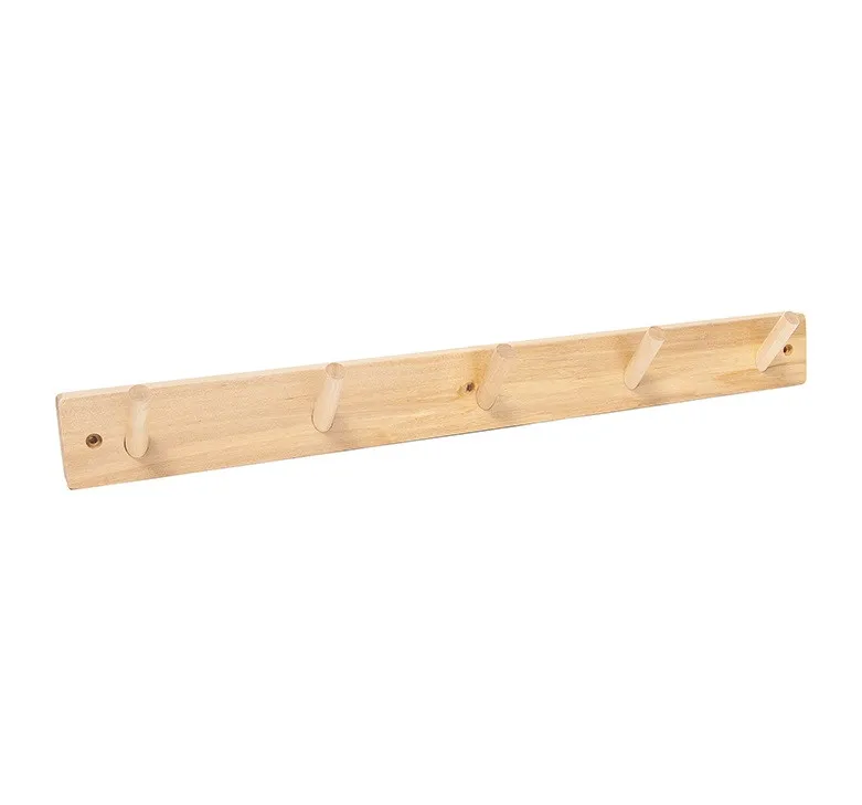 Petit Monkey stecca appendiabiti 5 ganci legno 50 cm