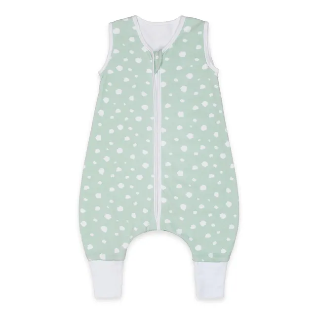 emma & noah punti menta sacco nanna con piedi 90 cm cotone bio