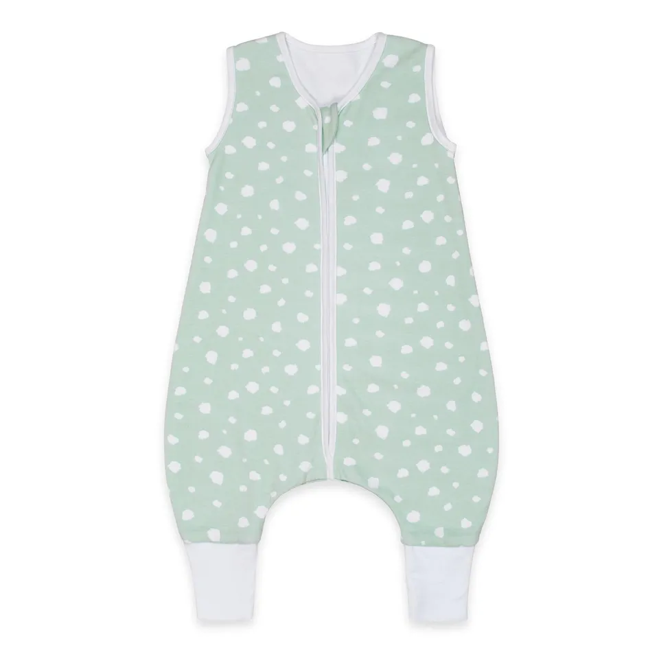 emma & noah punti menta sacco nanna con piedi 90 cm cotone bio
