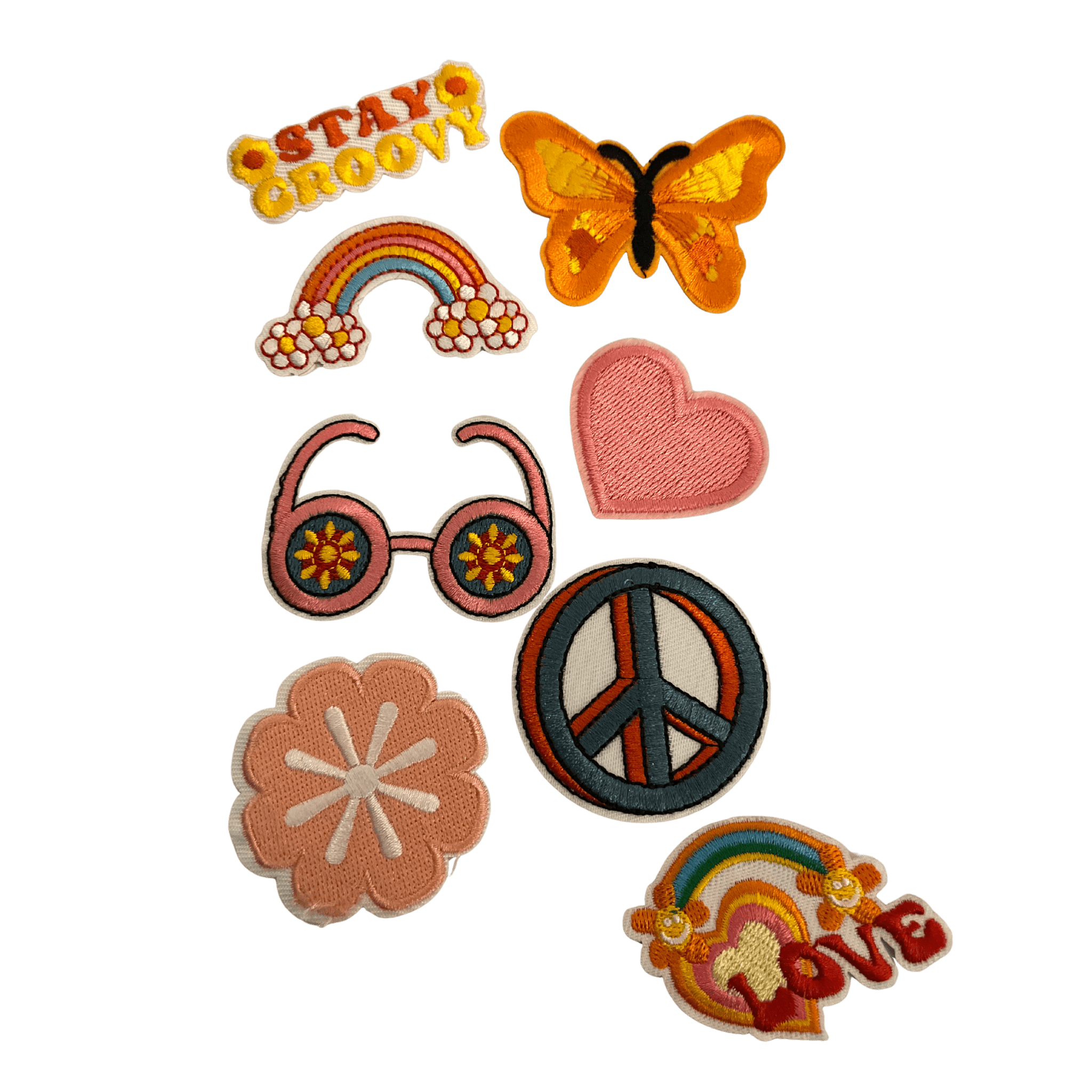 Slugs & Snails Peace Hippy toppa termoadesiva ricamata pace