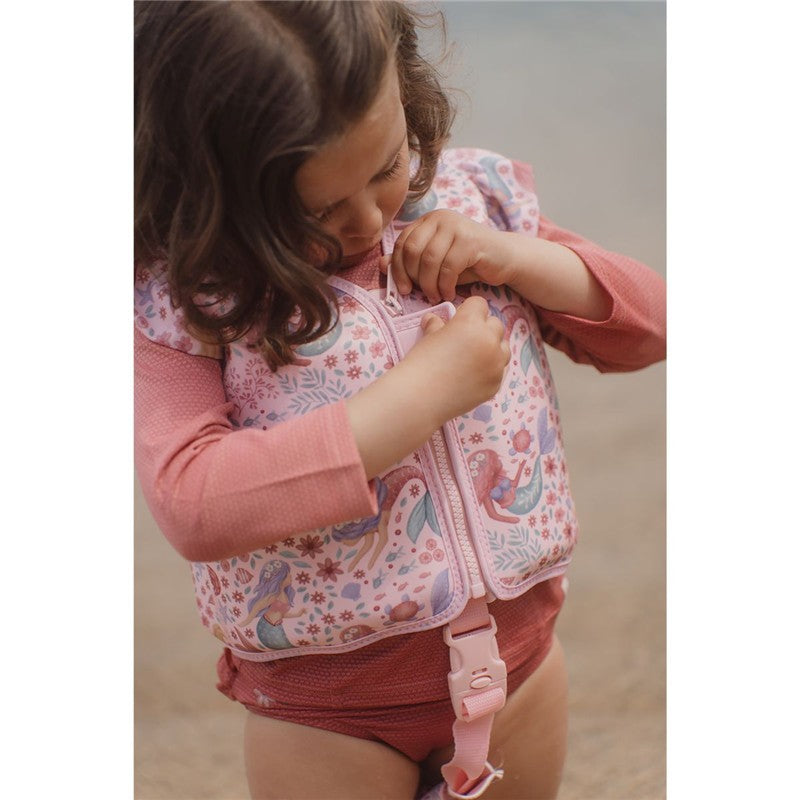 Little Dutch gilet galleggiante rosa sirene 2-3 anni
