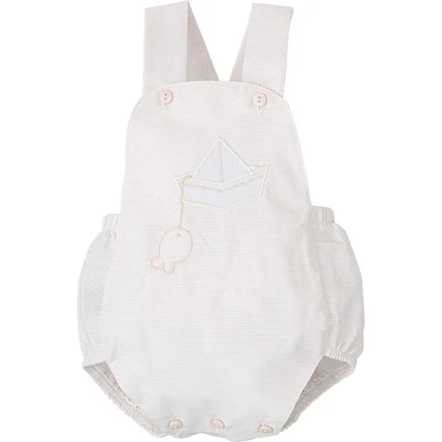 Babidu Set Salopette e T-shirt Neonato Azzurro 18 Mesi Cotone