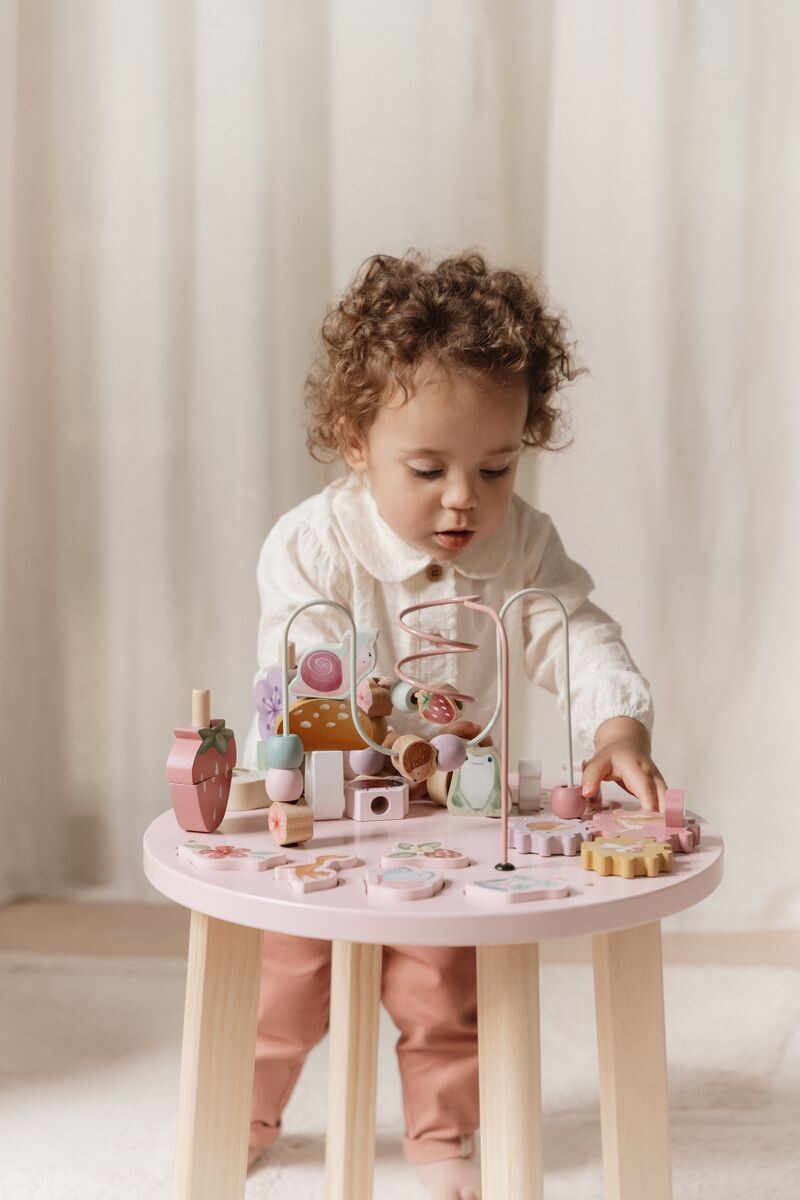 Little Dutch Fairy Garden tavolo attività legno 5 giochi
