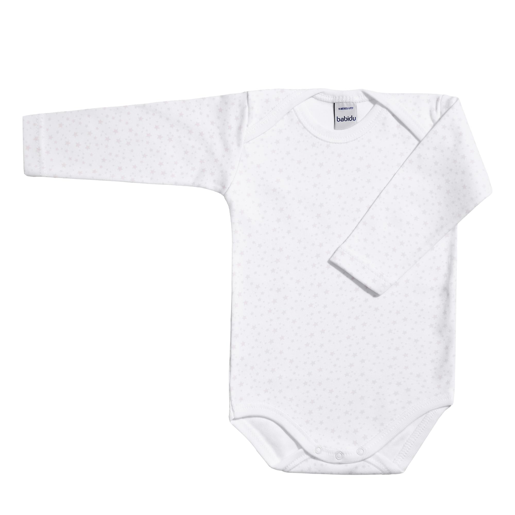 Babidu Body Manica Lunga Stelle Cotone 3-24 Mesi